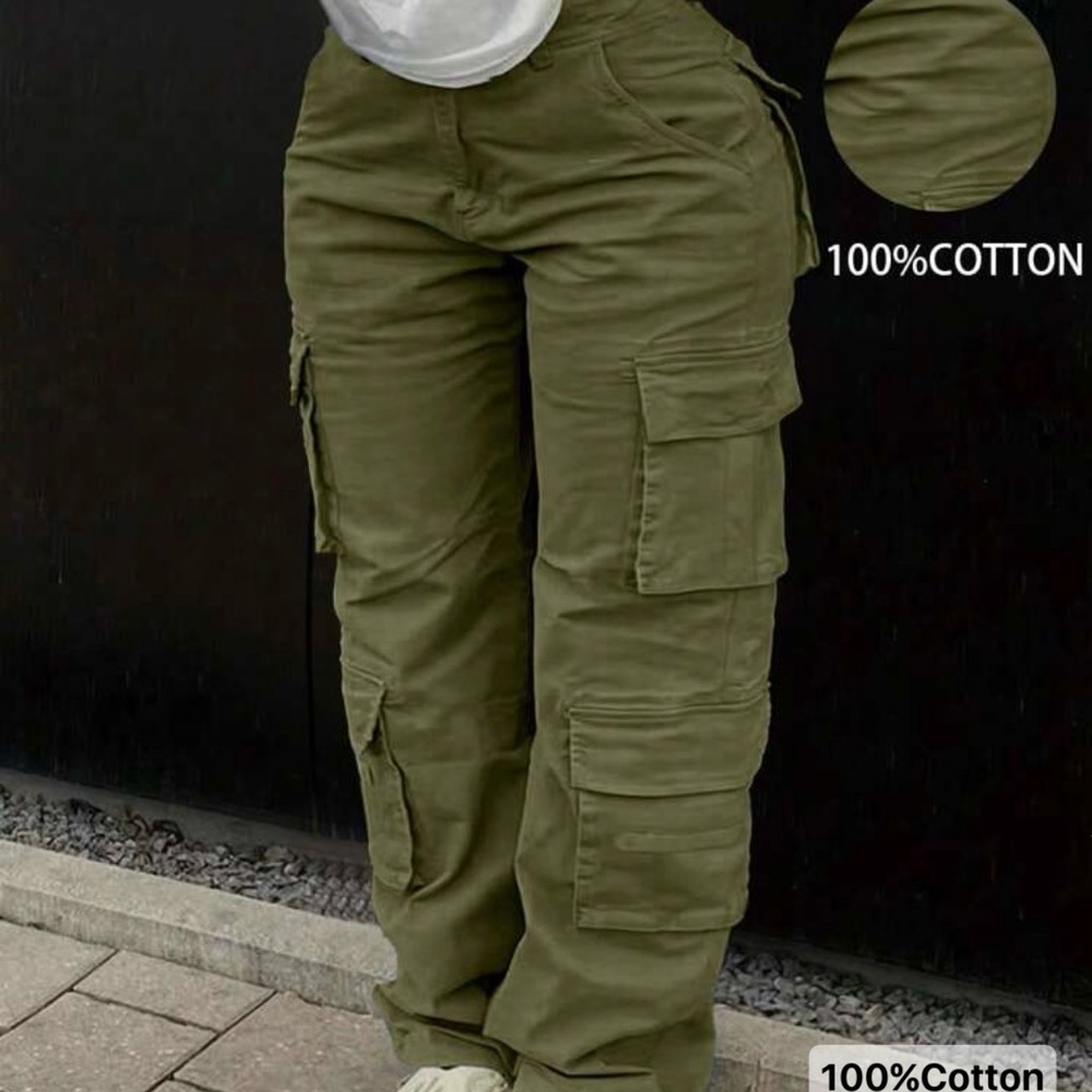 Olive Green Cargo Pants